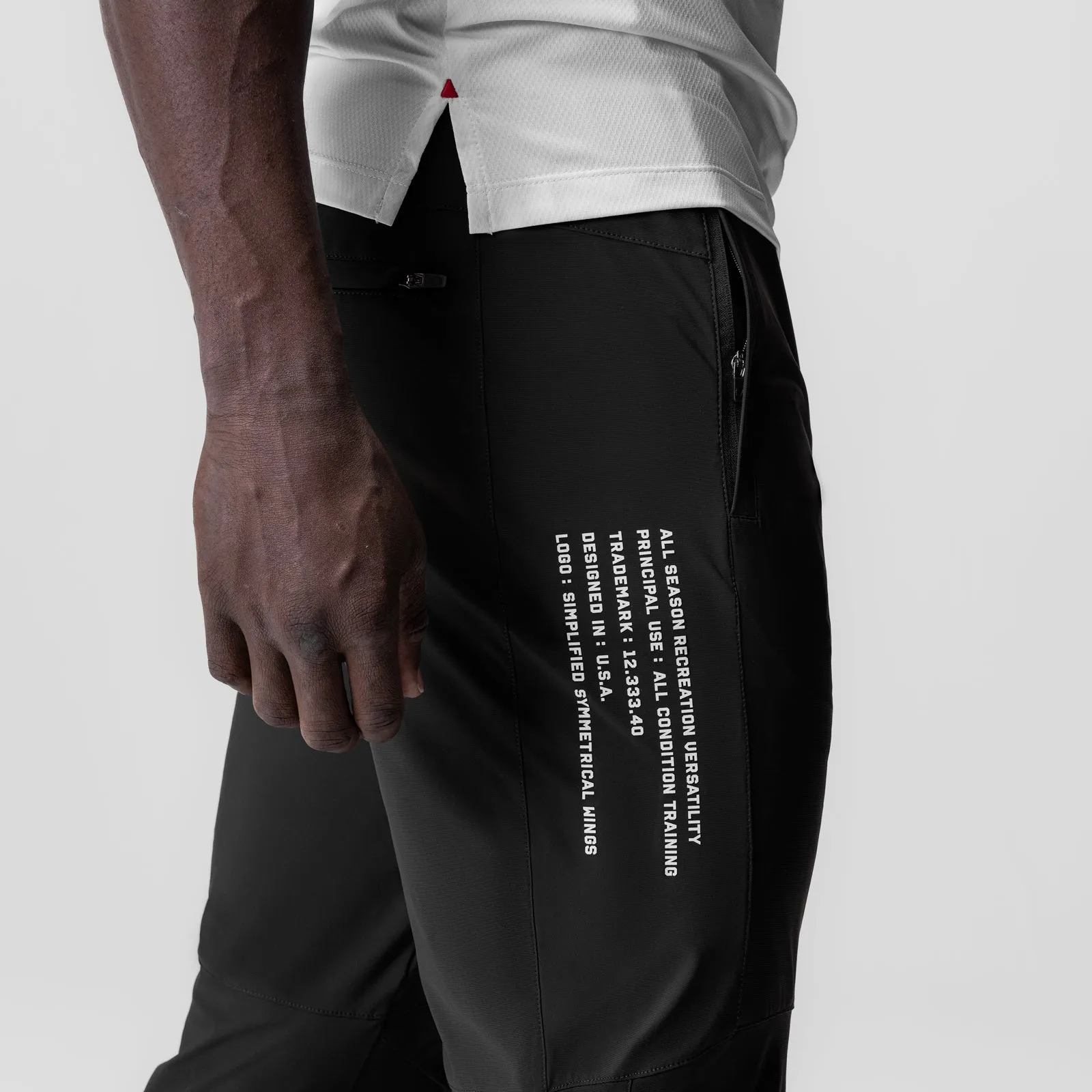 0959. Tetra-Lite® Moto Jogger - Black "Multi-Text"