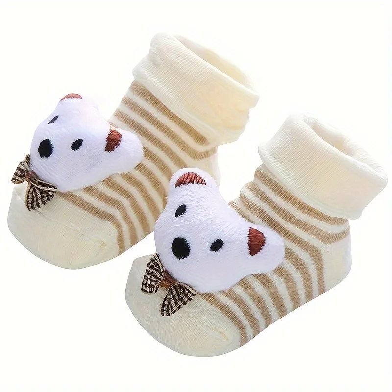 1 Pair Soccer Autumn And Winter Style Cartoon Non-slip Floor Baby Boys Socks