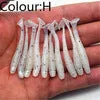 10Pcs/Lot 0.7g/5cm Lures Soft Bait 9 colors fishing lure Soft lures Fishing bait silicone bait Worms fishing lure with salt