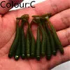 10Pcs/Lot 0.7g/5cm Lures Soft Bait 9 colors fishing lure Soft lures Fishing bait silicone bait Worms fishing lure with salt