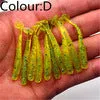 10Pcs/Lot 0.7g/5cm Lures Soft Bait 9 colors fishing lure Soft lures Fishing bait silicone bait Worms fishing lure with salt