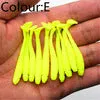 10Pcs/Lot 0.7g/5cm Lures Soft Bait 9 colors fishing lure Soft lures Fishing bait silicone bait Worms fishing lure with salt