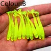 10Pcs/Lot 0.7g/5cm Lures Soft Bait 9 colors fishing lure Soft lures Fishing bait silicone bait Worms fishing lure with salt