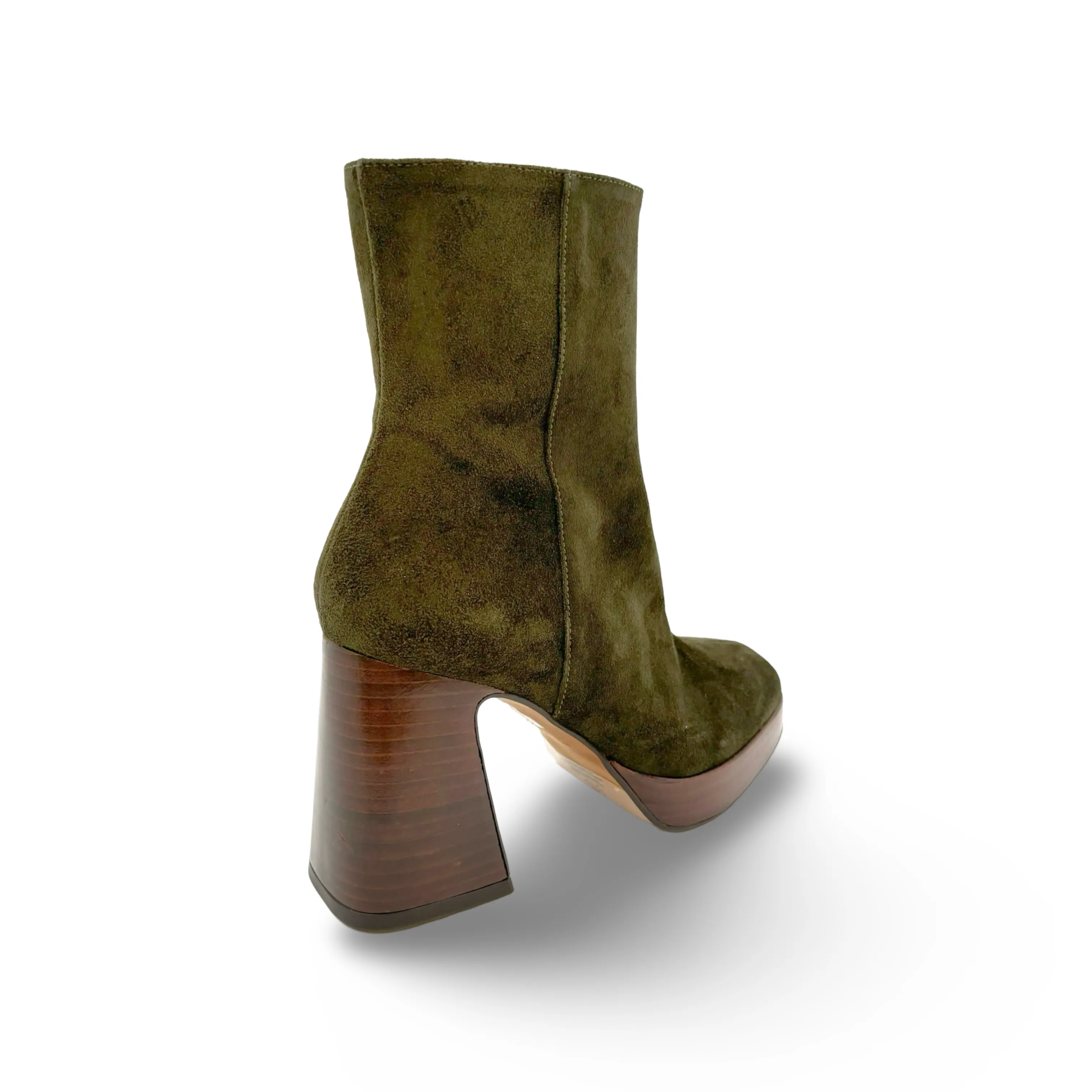 24604 Silmia Green Platform Boot