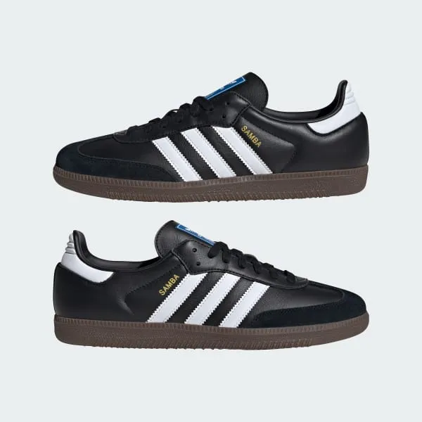 Adidas Men's Samba OG Shoes - Core Black / Cloud White / Gum