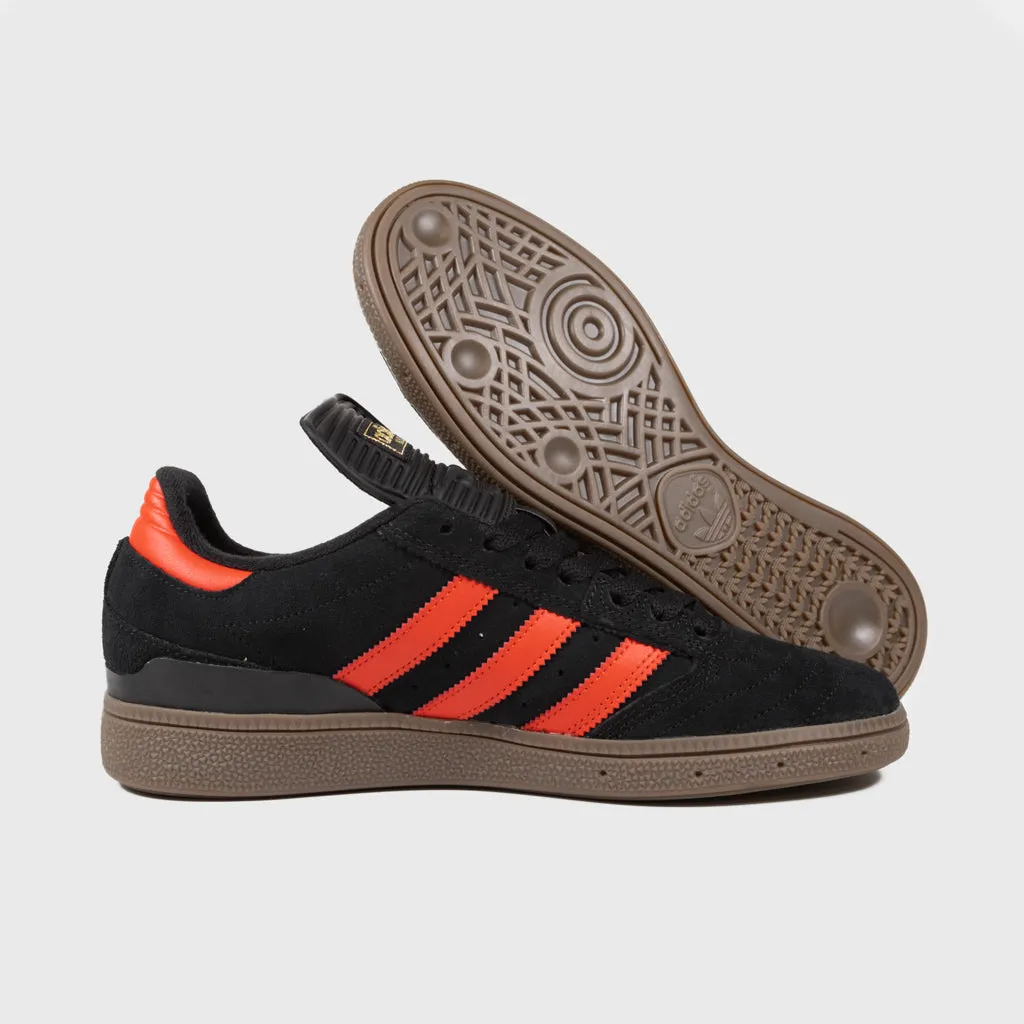 Adidas Skateboarding - Busenitz Shoes - Core Black / Bold Orange / Gum