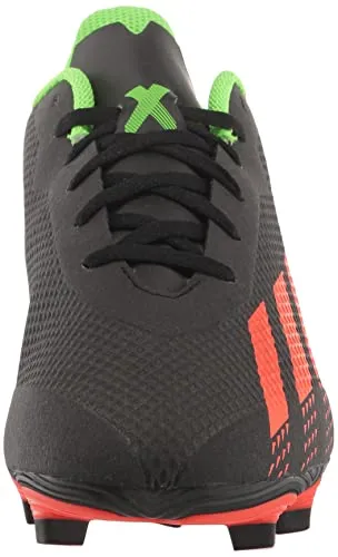 adidas Unisex X Speedportal.4 Flexible Ground Soccer Shoe, Black/Solar Red/Solar Green, 5 US Men