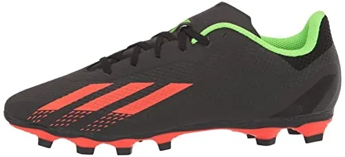 adidas Unisex X Speedportal.4 Flexible Ground Soccer Shoe, Black/Solar Red/Solar Green, 5 US Men