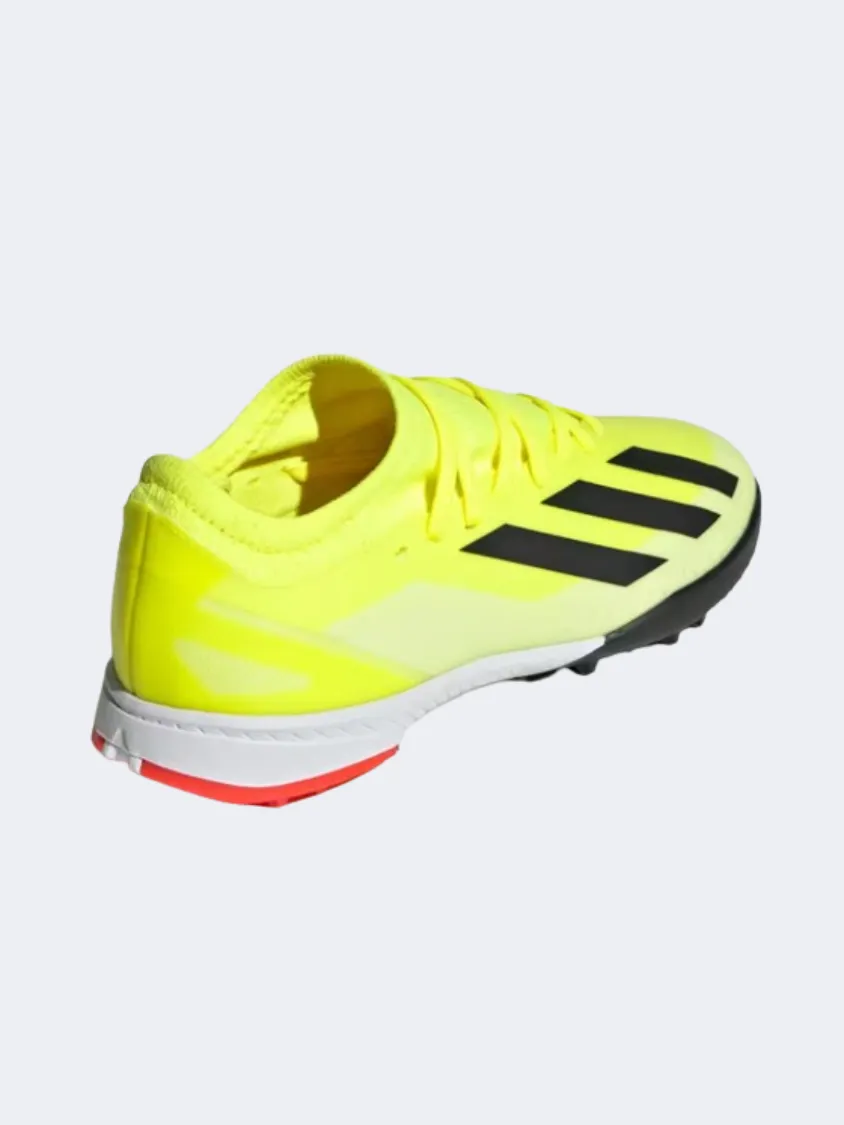 Adidas X Crazyfast League Kids Turf Shoes Yellow/Black/White