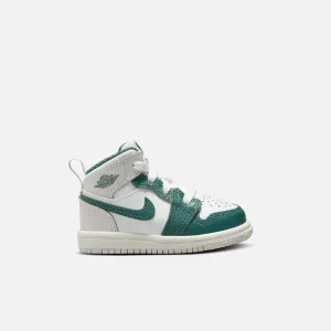 Air Jordan Kids' 1 Mid SE Oxidized Green (TD)