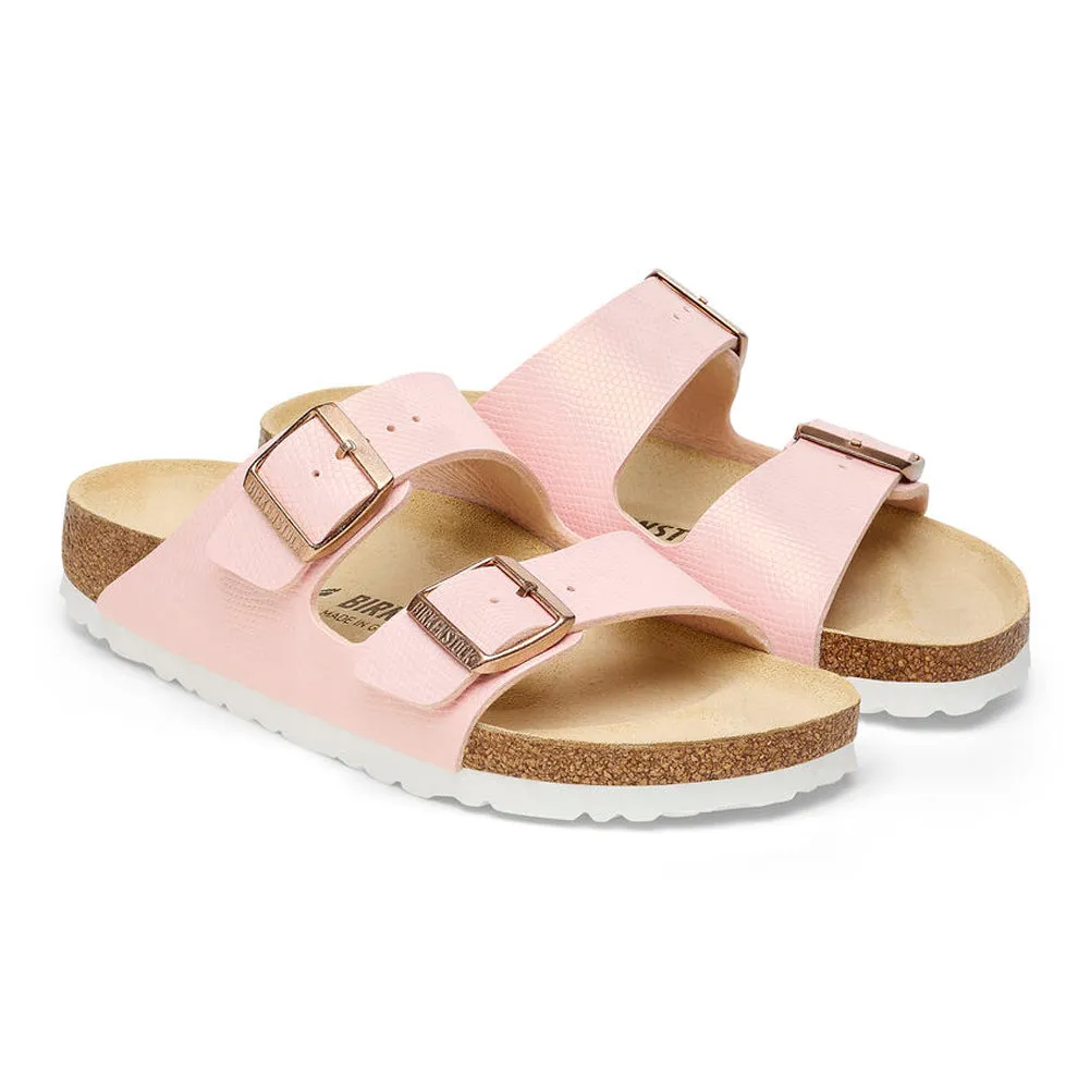 Arizona in Lizard Rose Birko-Flor Narrow Width by Birkenstock