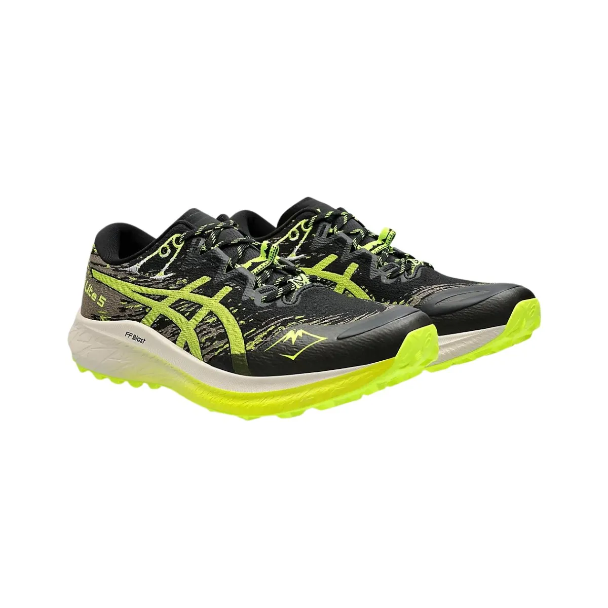 Asics Fuji Lite 5 Black Yellow AW24 Running Shoes