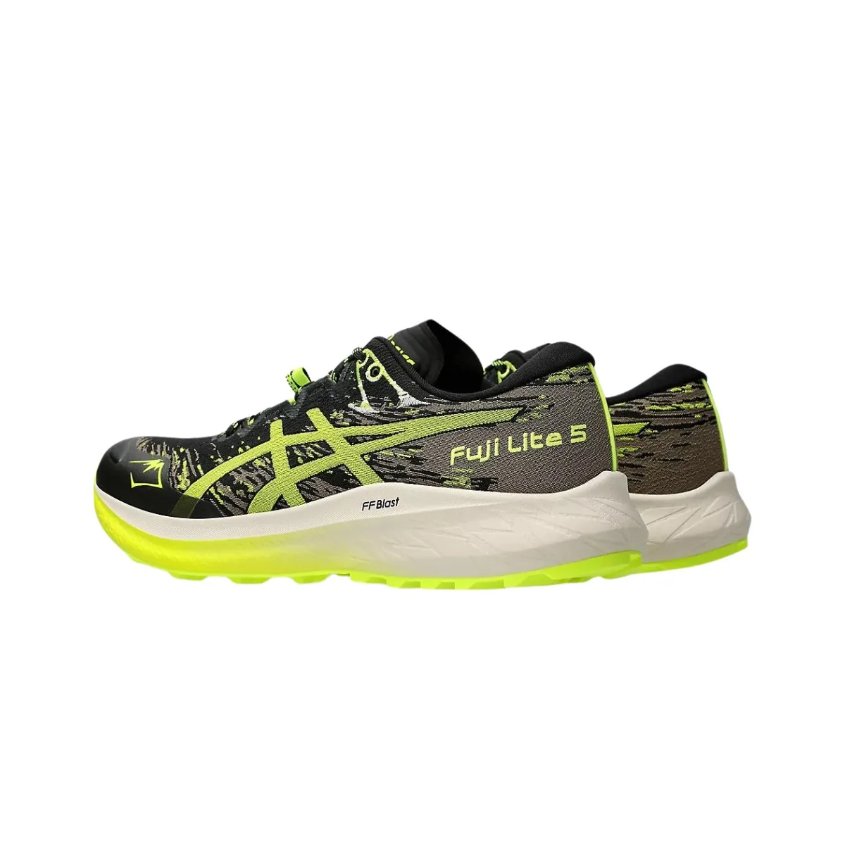 Asics Fuji Lite 5 Black Yellow AW24 Running Shoes