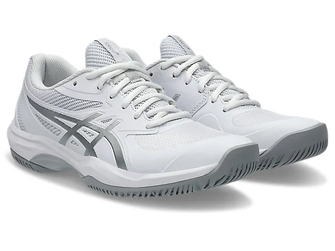 ASICS WOMEN'S GEL GAME 9 WHITE/SILVER NETBALL SHOES