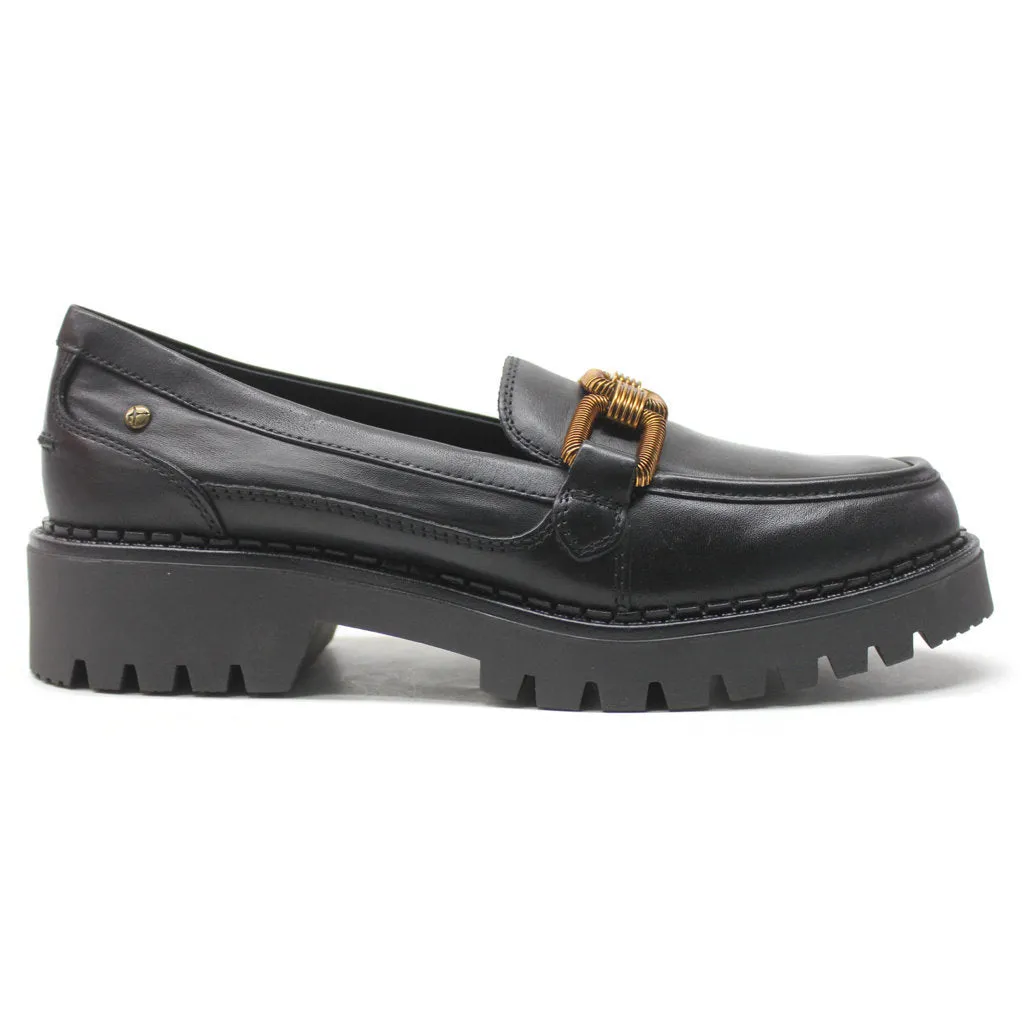 Aviles Calfskin Leather Women's Platform Loafers