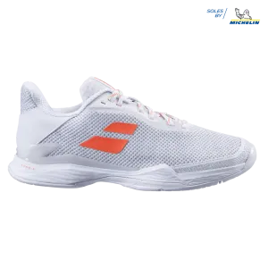 Babolat Women's Jet Tere Tennis Shoes White/Living Coral