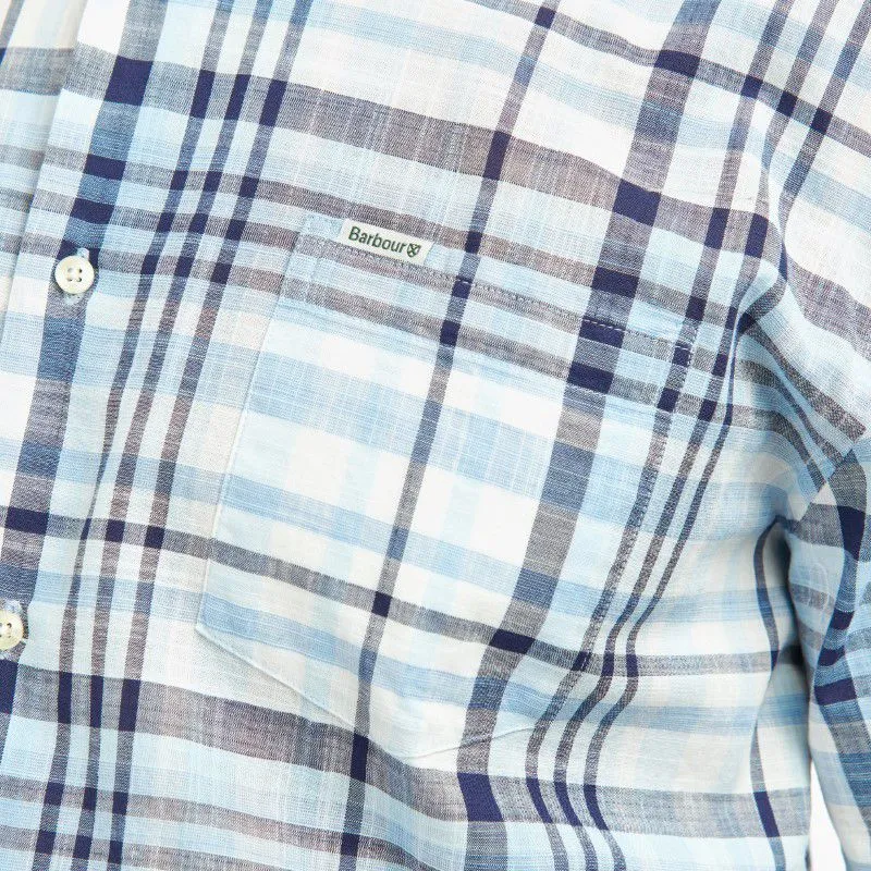 Barbour Hartley Regular Fit Mens Shirt - Sky