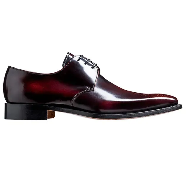 BARKER Darlington Shoes - Mens Derby Style - Brandy Hi-Shine