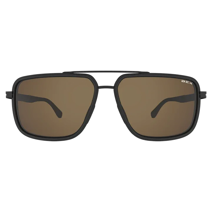 BEX Dusk Matte Black/Brown/Silver Sunglasses - S144BKBRSL