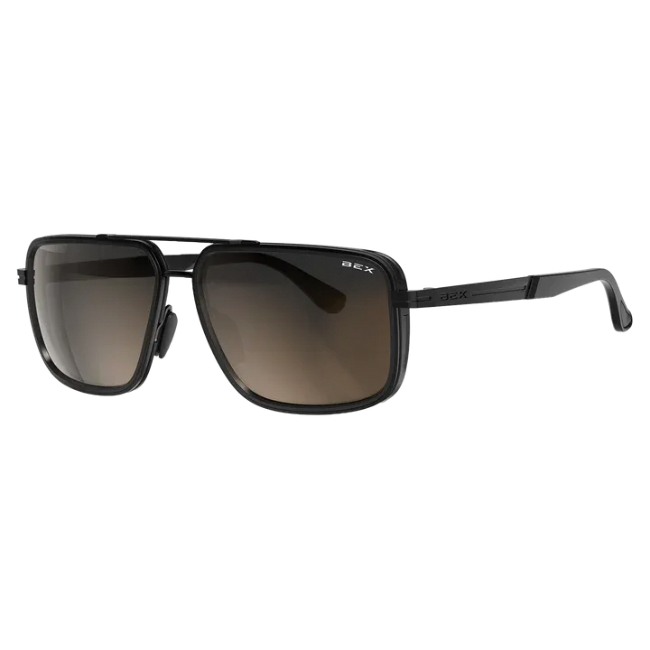 BEX Dusk Matte Black/Brown/Silver Sunglasses - S144BKBRSL