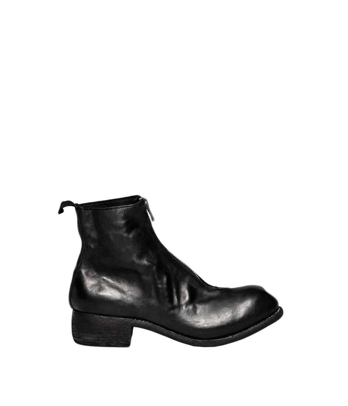 Black Front Zip Boots