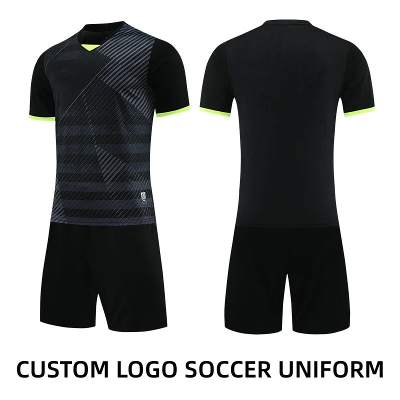 BLACK Personalized Logo Football Jerseys for Team