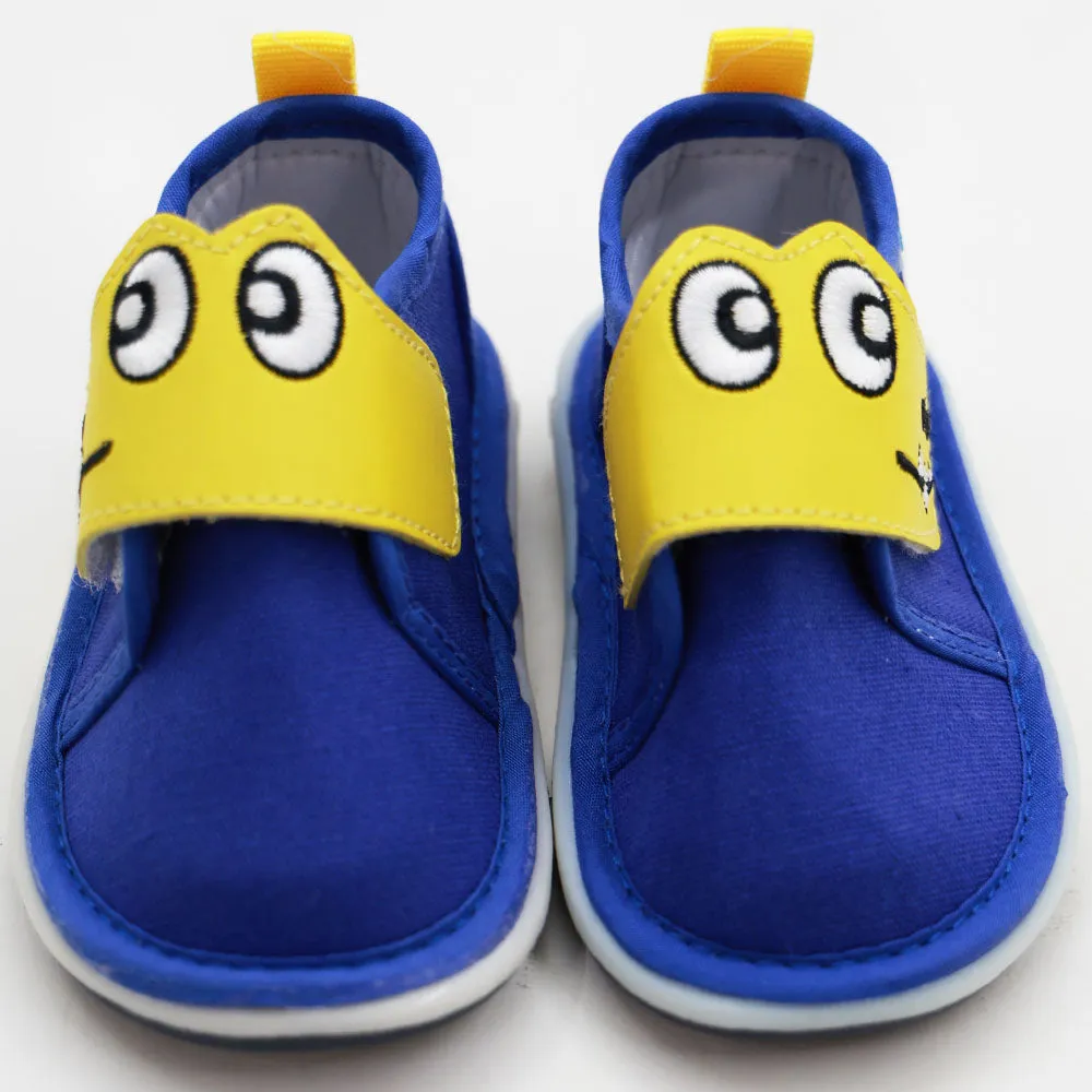 Blue Velcro Strap Shoes With Chu Chu Music Sound