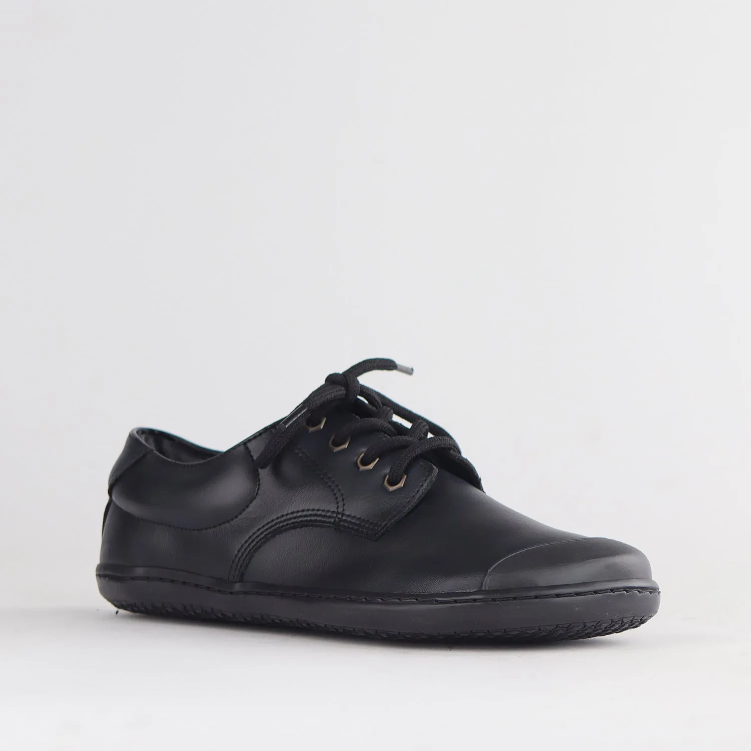 Boys Lace-up School Shoe in Black Sizes 34-38 - 7824