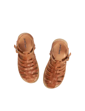 Braided Sandal - Cognac