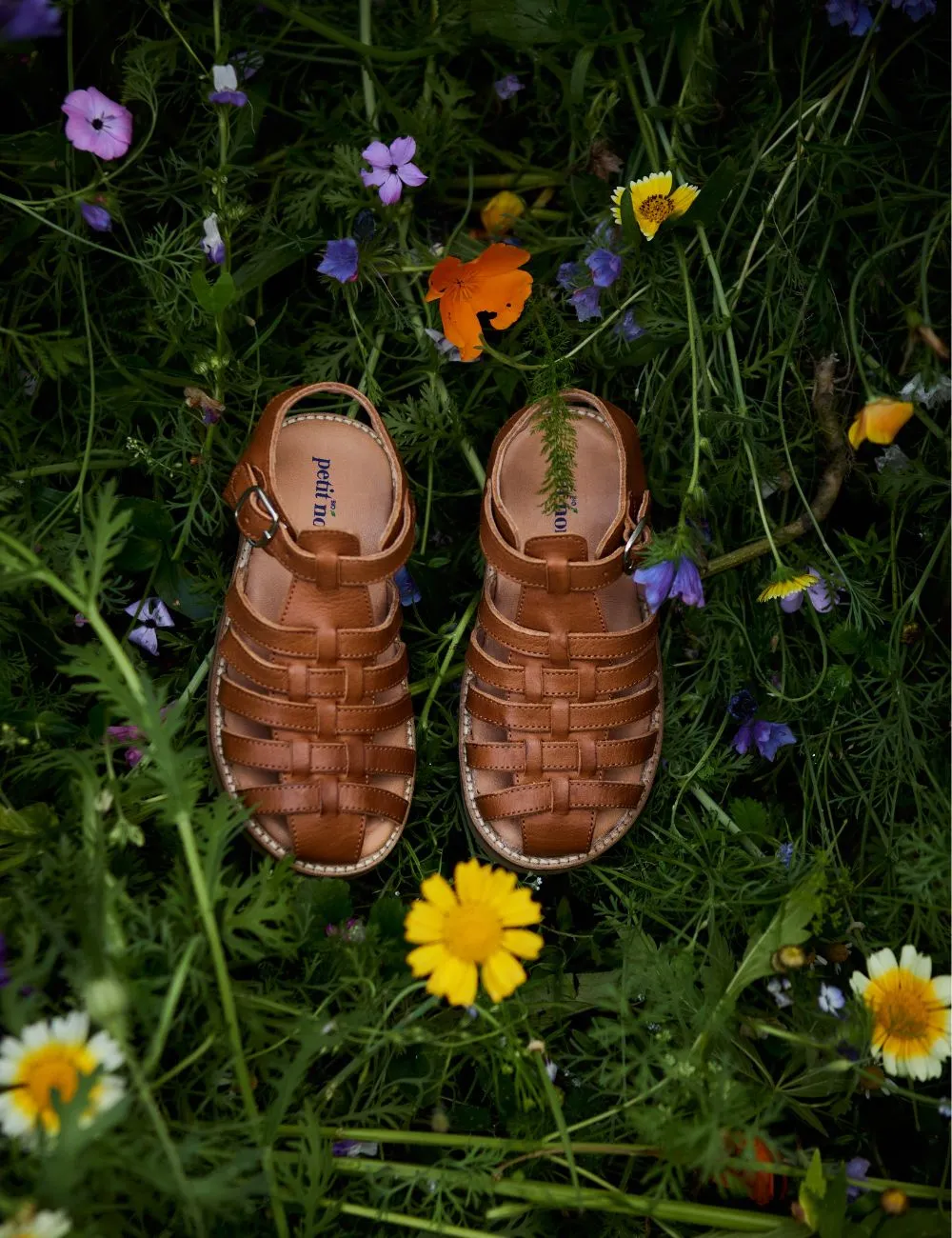 Braided Sandal - Cognac