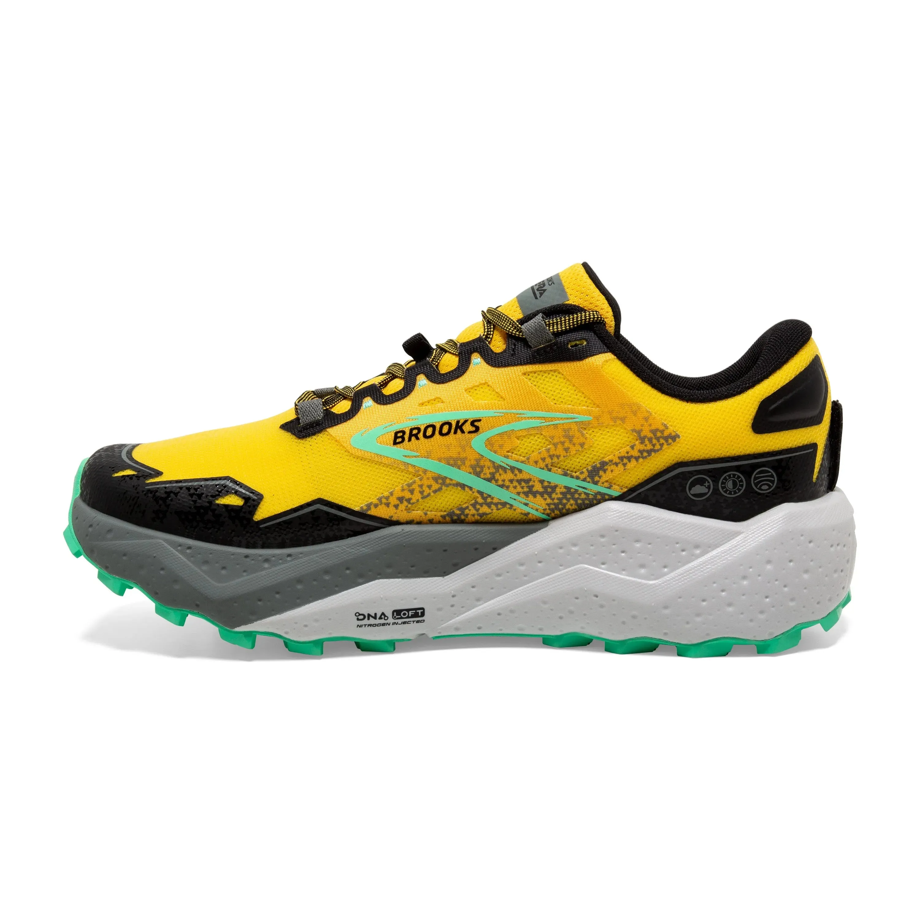 Brooks Caldera 7 Mens Trail Running Shoes Yellow