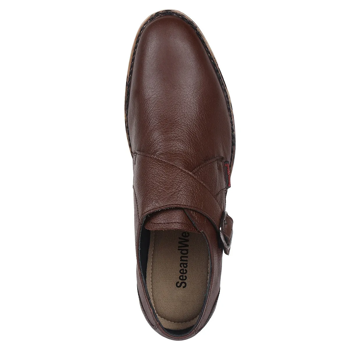 Brown Monk Strap Shoes -Defective