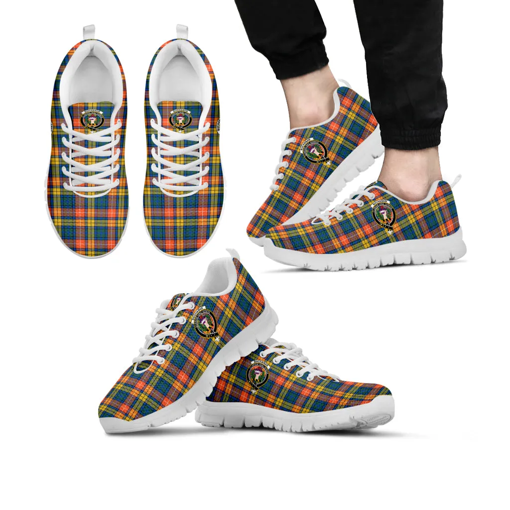 Buchanan Ancient Tartan Sneakers with Family Crest