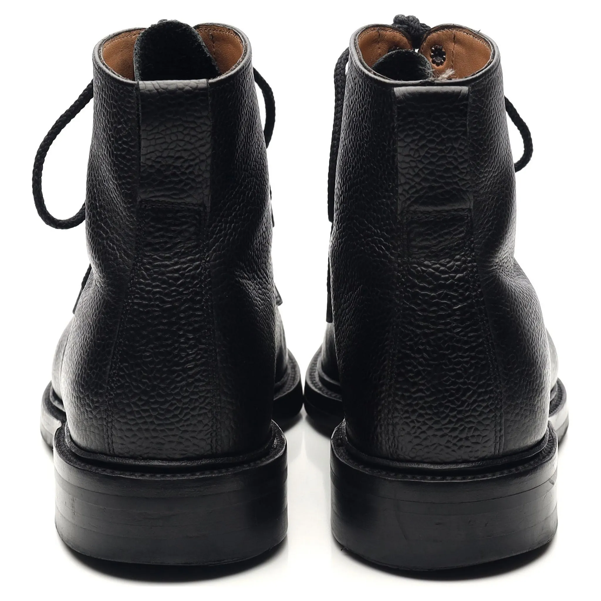 'Cambridge' Black Leather Boots UK 6.5 F