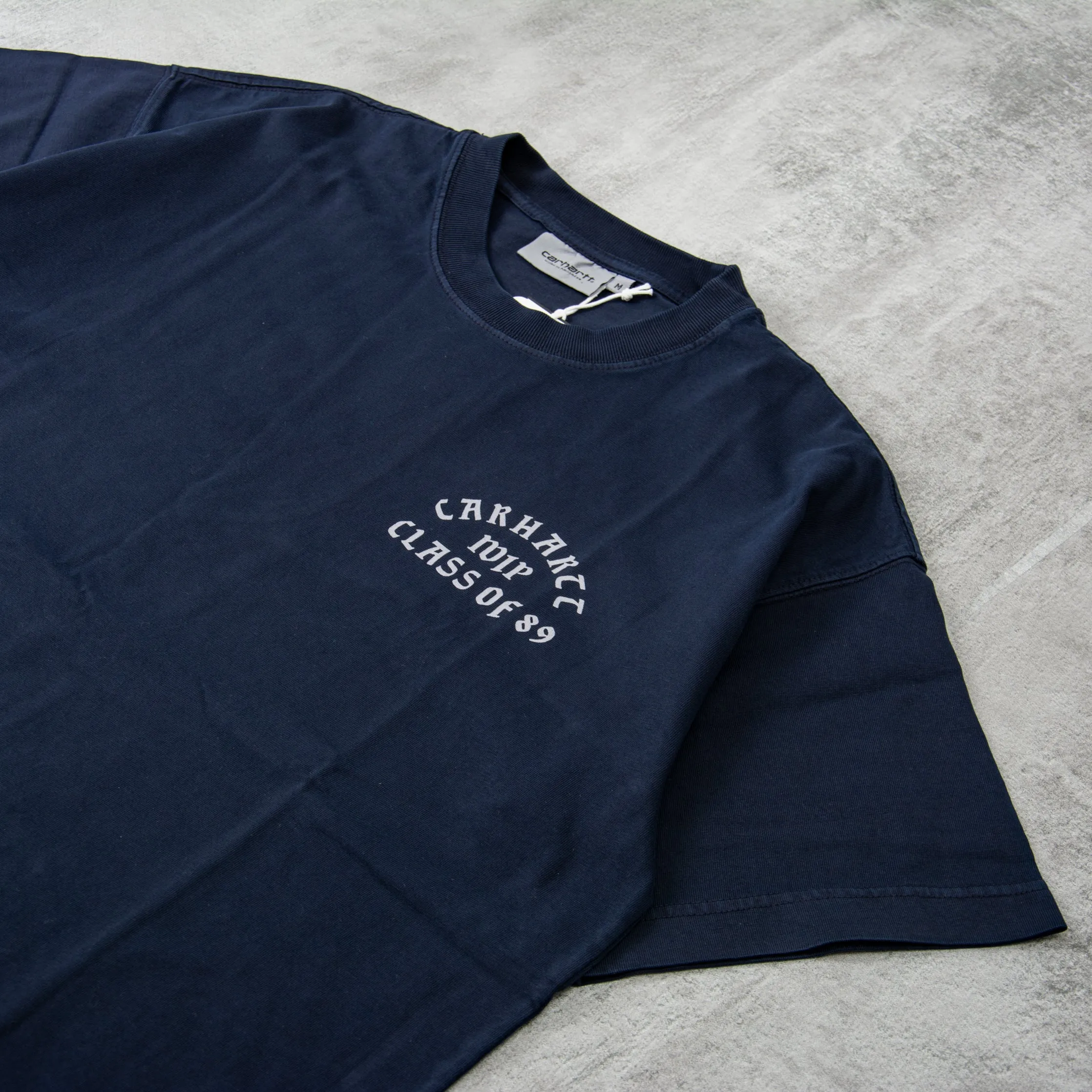 Carhartt WIP Class of 89 Tee - Dark Navy / White