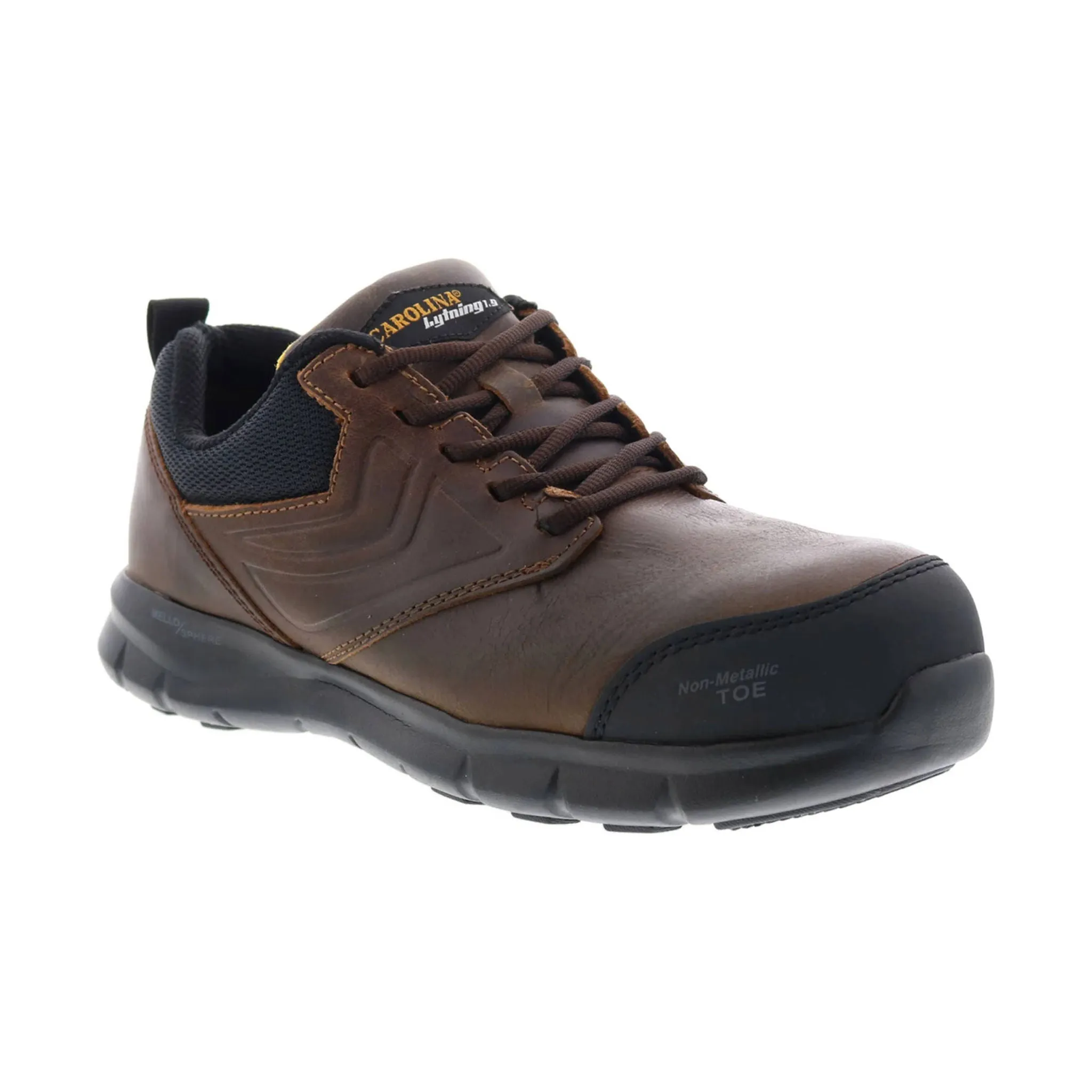 Carolina Men's Lytning Composite Toe Work Shoes - Brown Leather