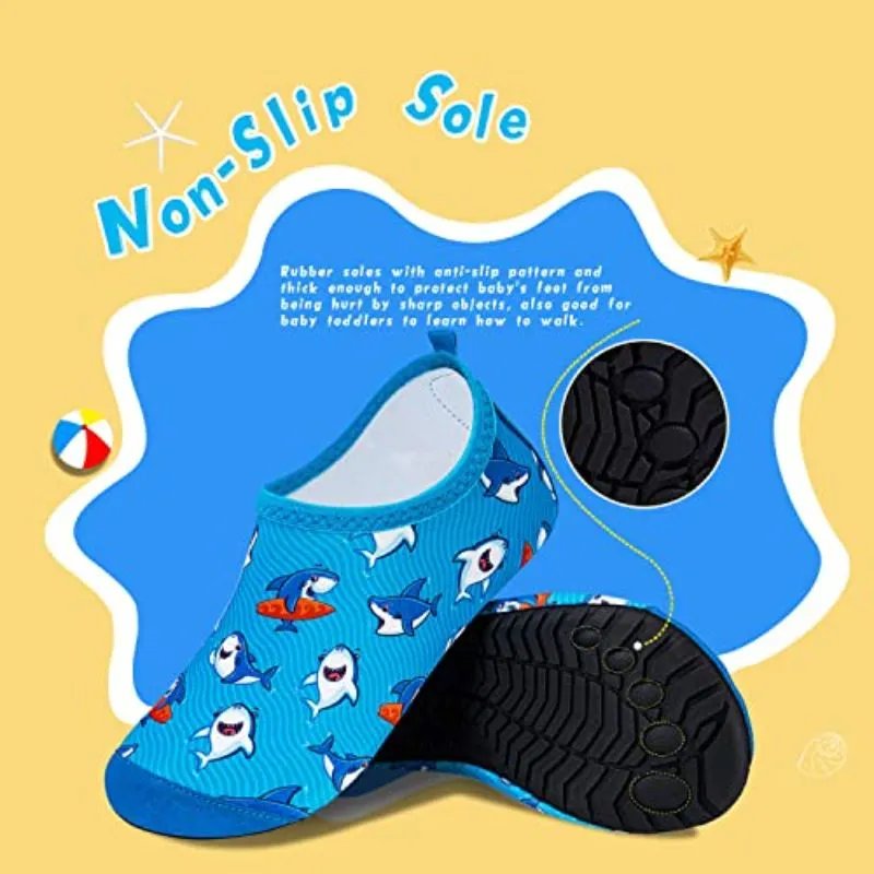 Cartoon Beach Walking Aqua Kids Shoes