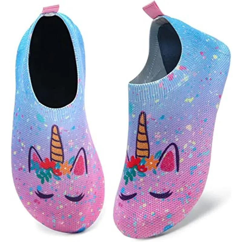 Cartoon Beach Walking Aqua Kids Shoes