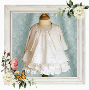 Christening Dress and Cardigan Set 'Angel'