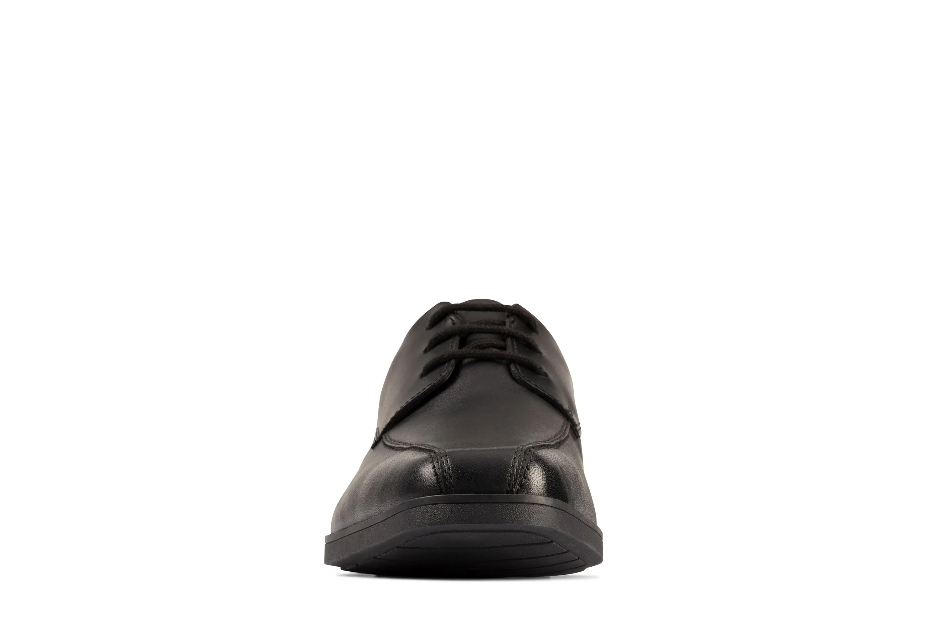 Clarks Scala Step Boys Black School Shoe