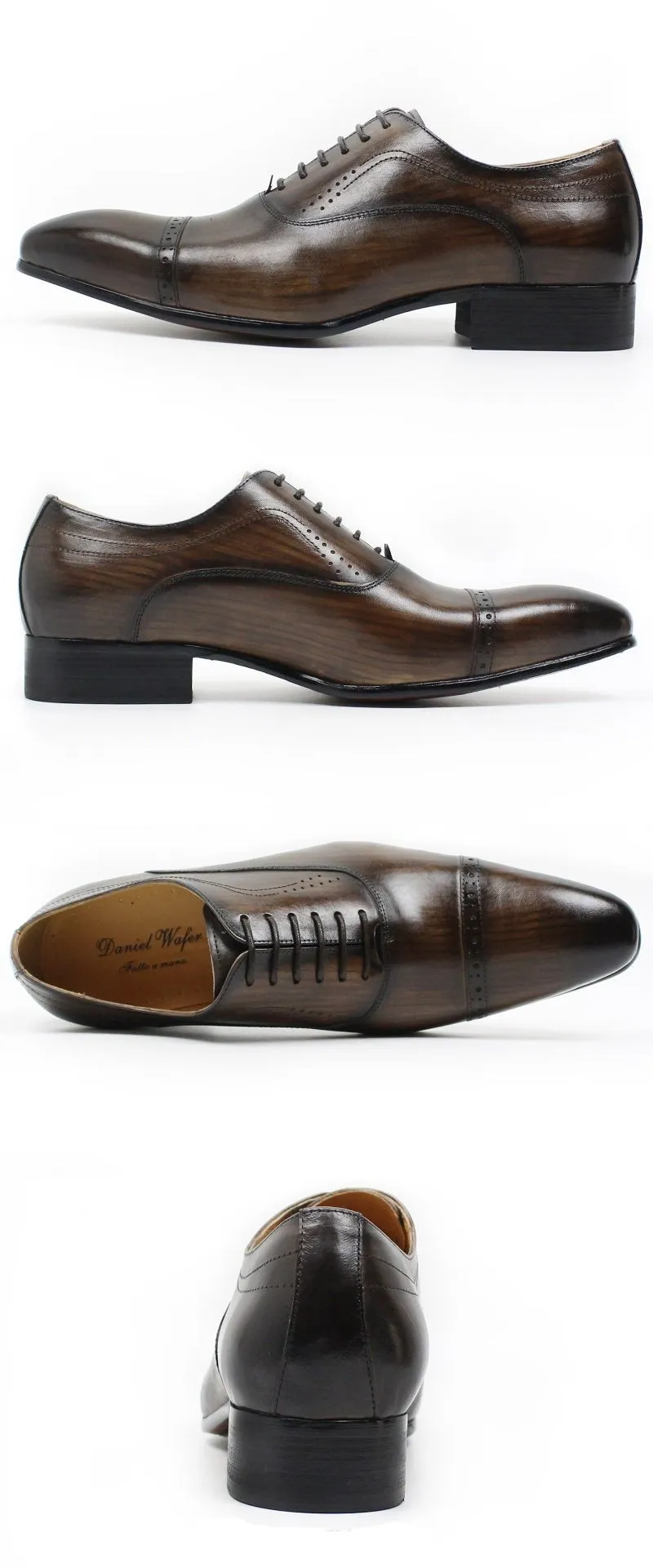 Classic Men's Oxford Lace Up Leather Shoes