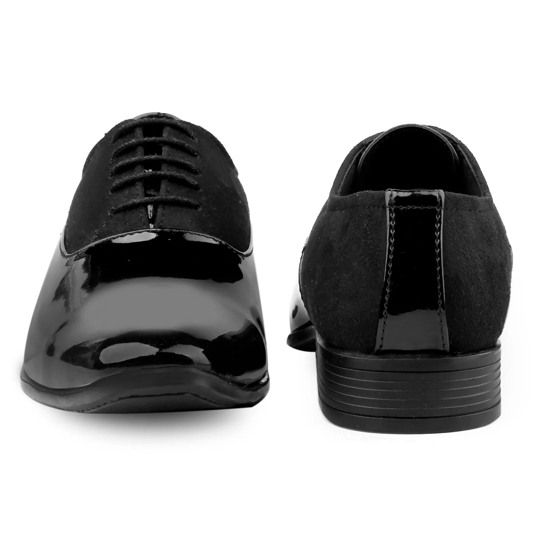 Classy Office,Wedding,Party Wear Black Shoes With Lace-Up For All Season-Jonasparamount