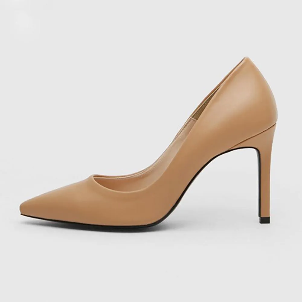 Classy Solid Pointed Toe High Heel Pumps Shoes