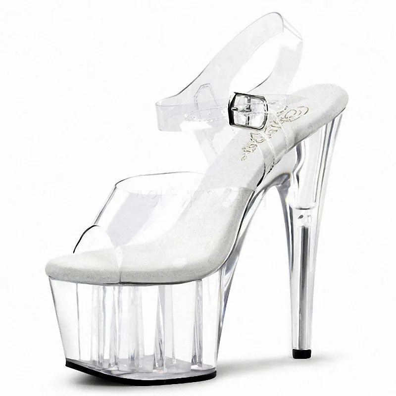 Clear Platform Stripper Heels