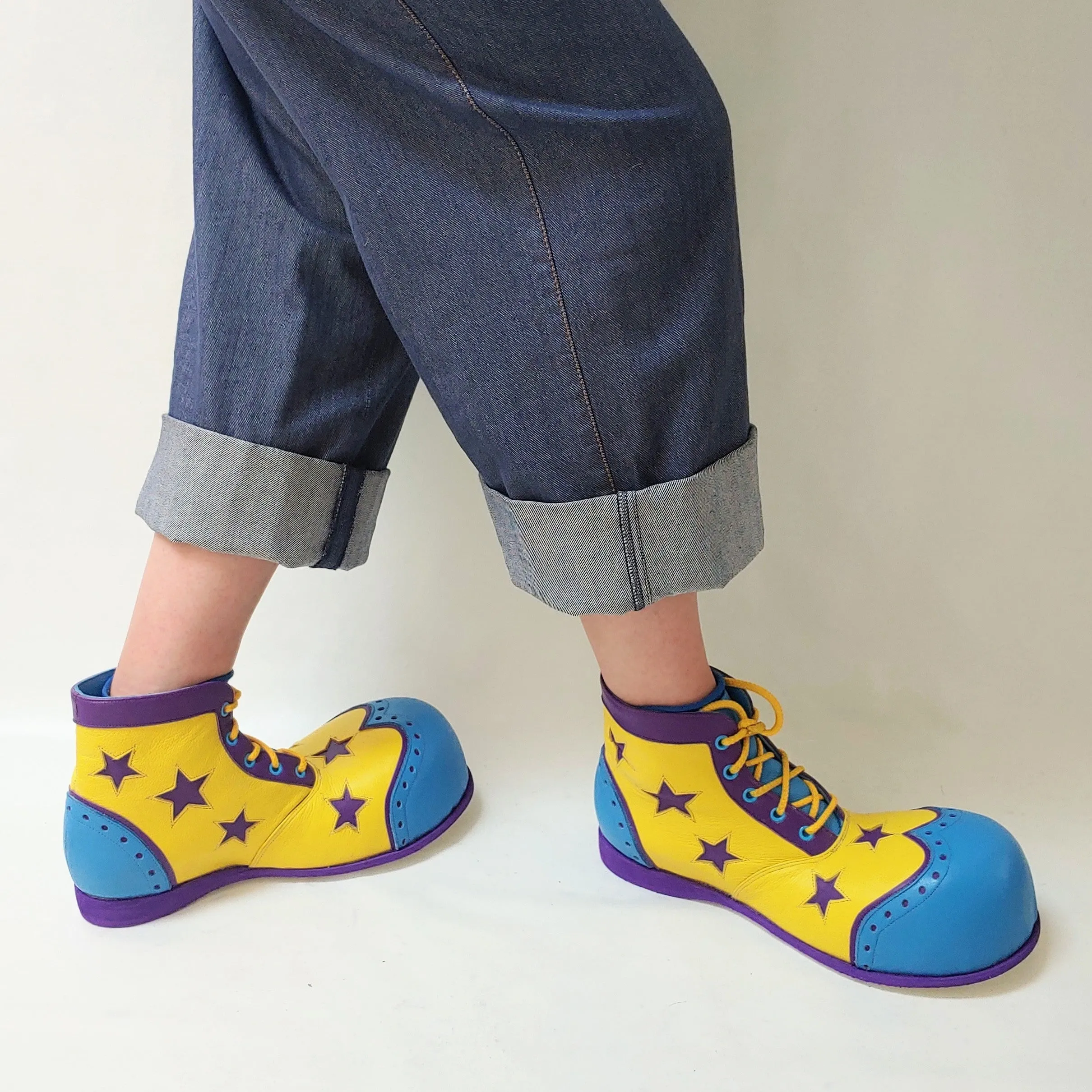 Clown Shoes w/ Wingtips & Stars