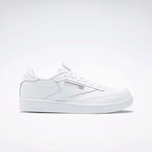 Club C Shoes - Grade School White/Sheer Grey-Int