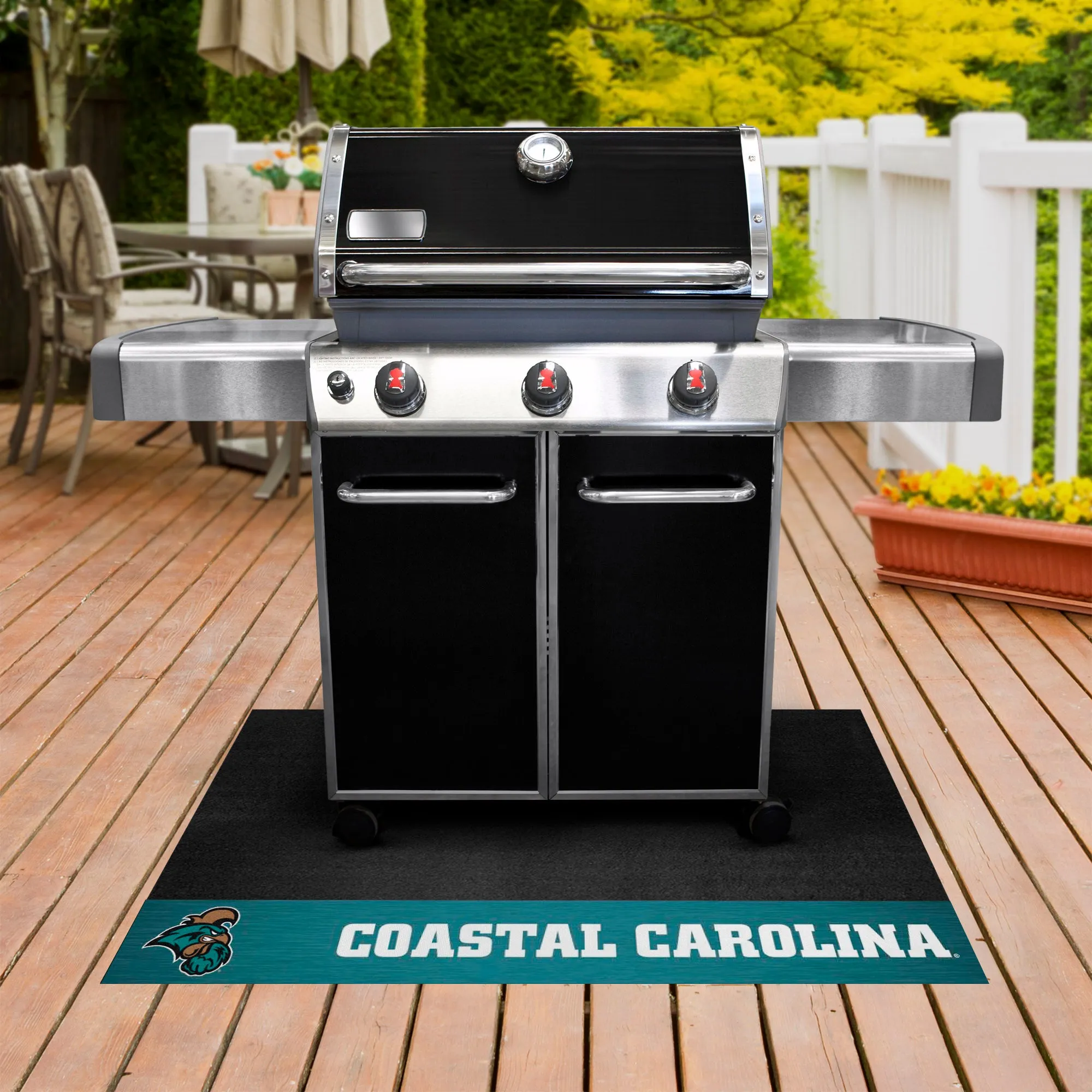 Coastal Carolina Chanticleers Vinyl Grill Mat - 26in. x 42in.