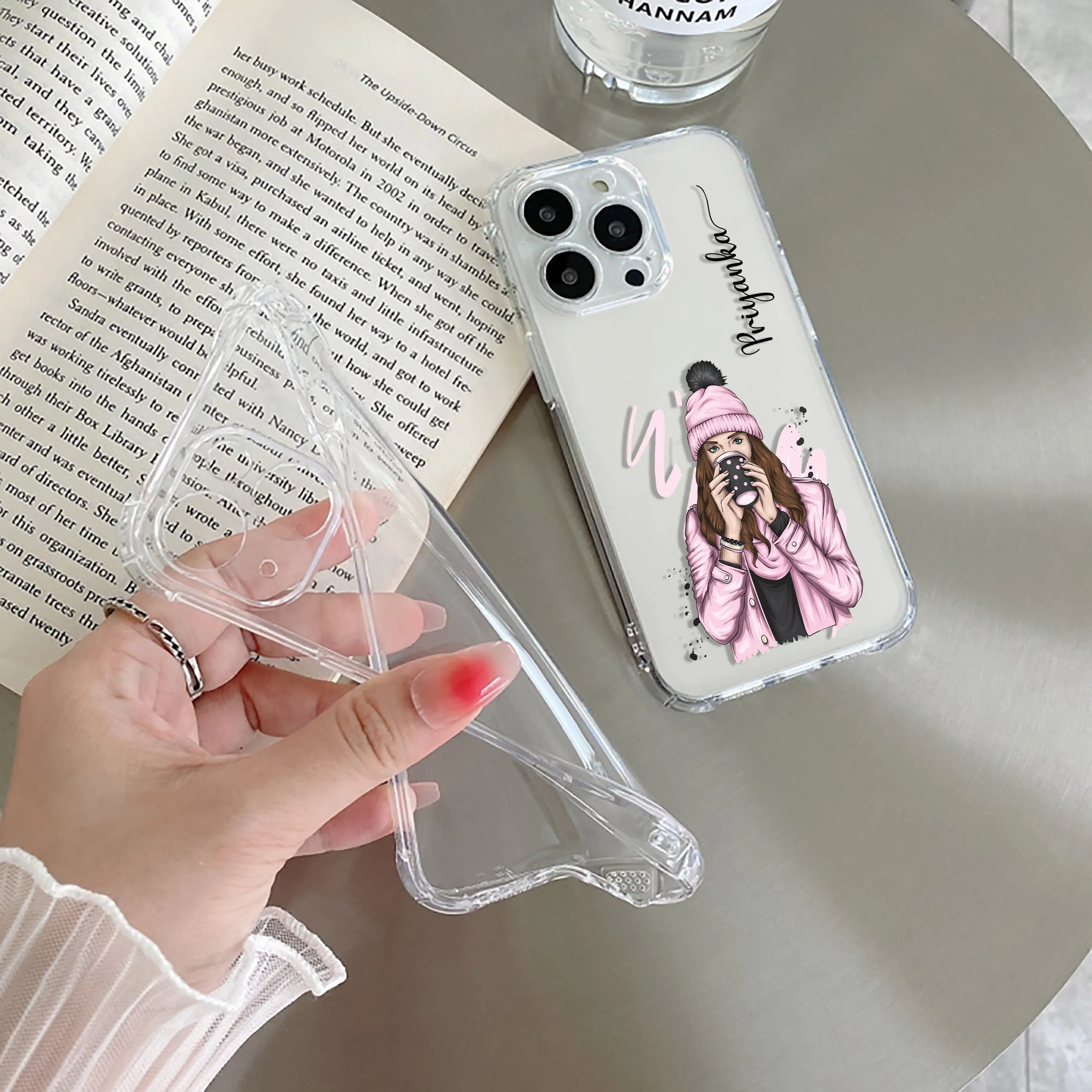 Coffee Time Customize Transparent Silicon Case For iQOO