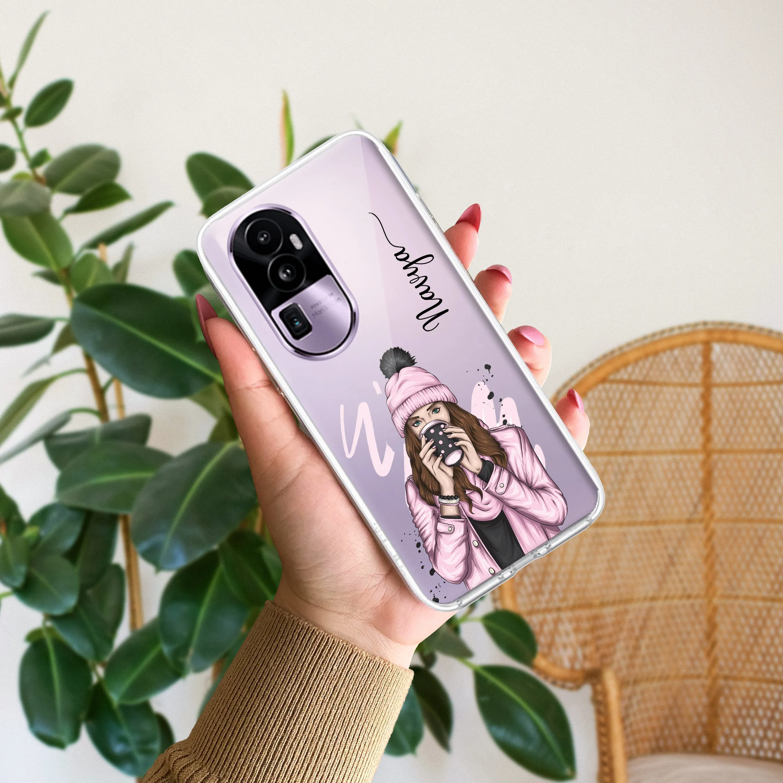 Coffee Time Customize Transparent Silicon Case For Oppo