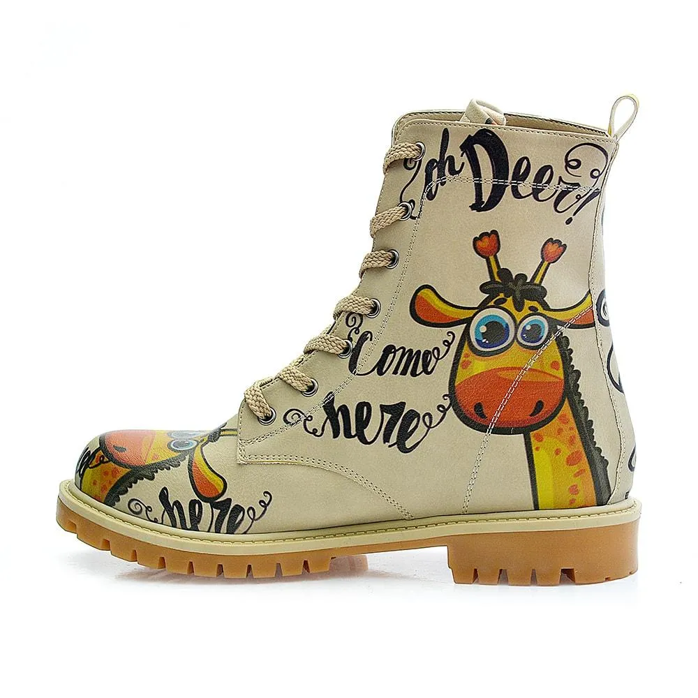 Confused Giraffe Long Boots TMB1029